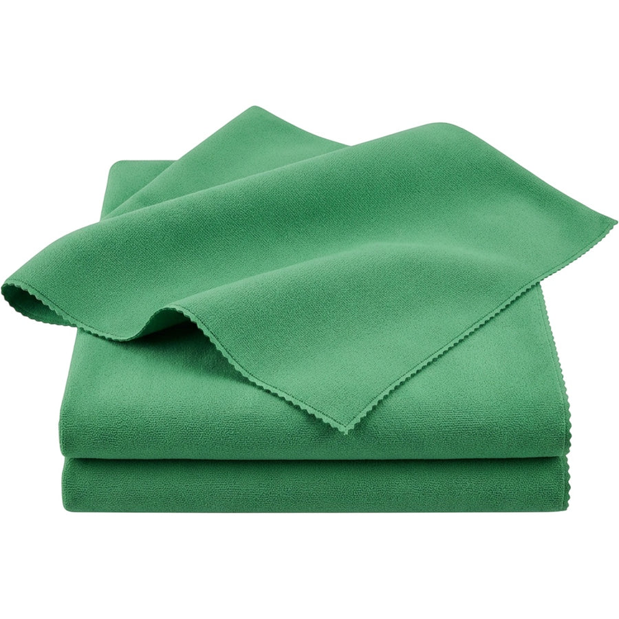 Xvzo Glass Cleaning Cloths 35 x 35 cm Green 3 Pack