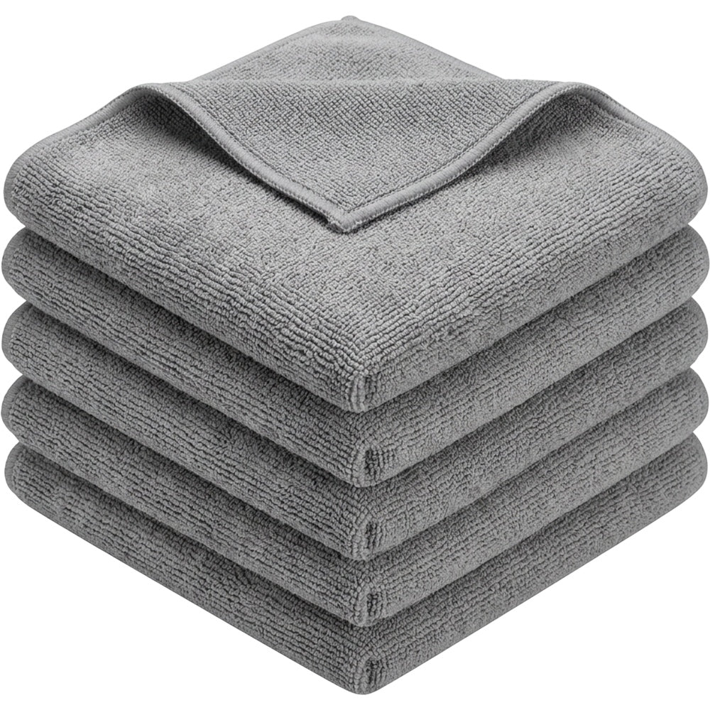 Xvzo Microfiber Cleaning Cloths 30 x 30 cm Gray 6 Pack - Product view