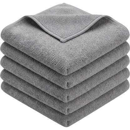 Xvzo Microfiber Cleaning Cloths 30 x 30 cm Gray 6 Pack - Product view