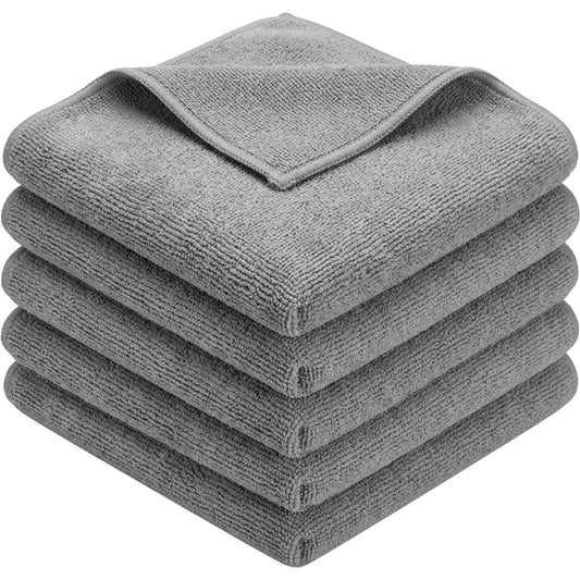 Xvzo Microfiber Cleaning Cloths 30 x 30 cm Gray 6 Pack - Product view